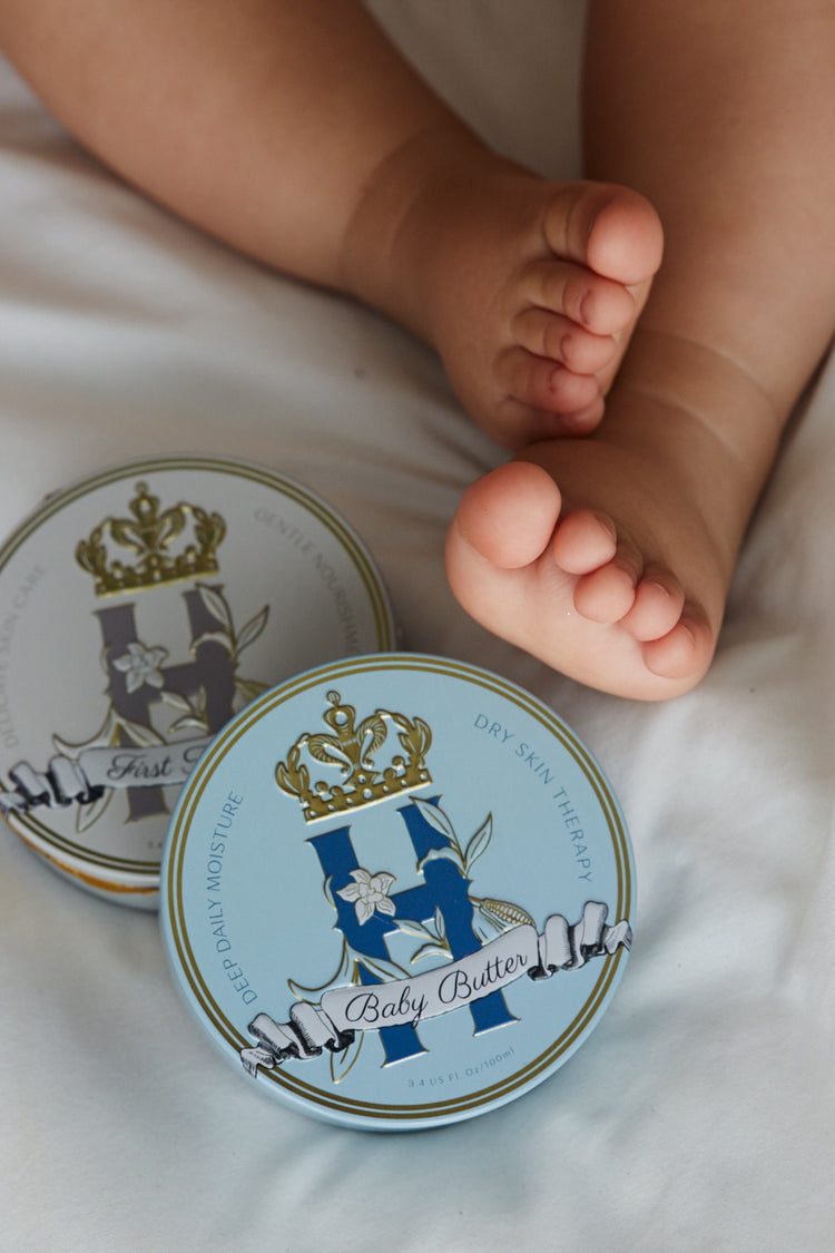 Baby Body and Bum Butter in Blue Sandalwood and Sweet Orange