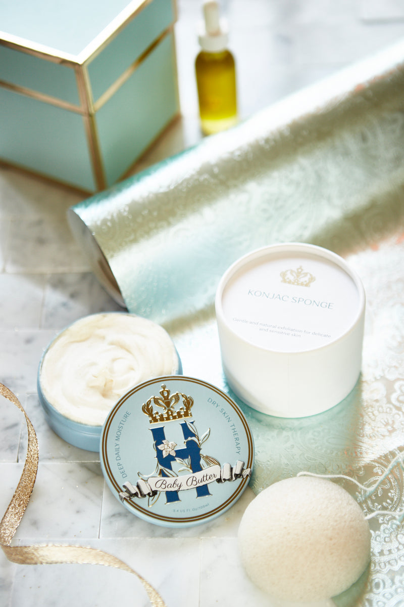 Eczema relieving butter in Blue by ROyal Heir Botanicals specifically formulated for eczema.